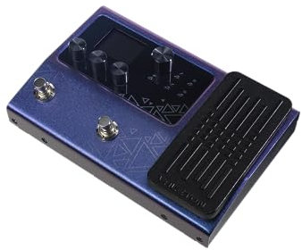 Valeton GP-100VT Processeur multi-effets pour guitare avec pédale d'expression, 140 effets intégrés, 198 préréglages, Looper, modélisation d'amplification, batterie, support infrarouge, violet