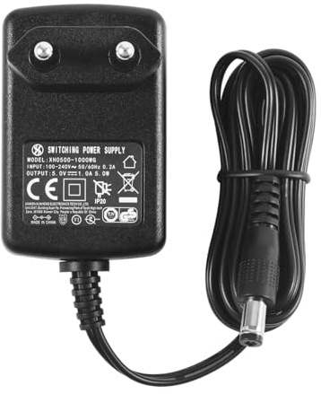 AC zu DC 5V 1A Netzteil, Stecker 5,5 mm x 2,1 mm