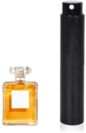 Disnace 10ml Bottiglie di Profumo Bottiglie Porta Profumo Spray Dispenser Profumo da Viaggio Bottiglia Profumo Ricaricabile Nebulizzatori per Profumo Porta Profumo Da Viaggio Ricaricabile (Nero)