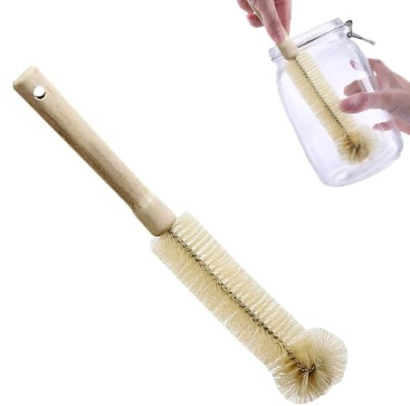 Brosse à Tasses | Longue Brosse pour Bouteilles d'eau | Brosse de Nettoyage à 360 degrés pour Verres à vin, Tasses à Eau, théières, bouilloires, biberons