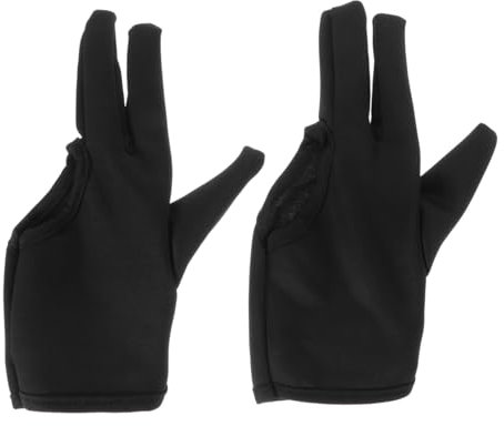 FOMIYES 2st Friseurhandschuhe Abs Schutzhandschuhe Billardhandschuh Beheizbare Handschuhe Hitzeschutz Für Das Haar Lockenstab Hitzebeständige Handschuhe Gel Black Gesundheitstuch