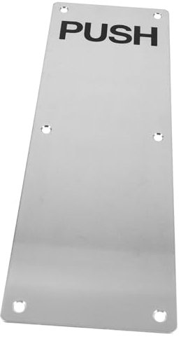 POPETPOP Edelstahl Türdrückplatte 304 Verschleißfeste Druckplatte Für Innentüren Komfortabler Türgriff Für Holz Und Verbundtüren Praktische Reparaturlösung