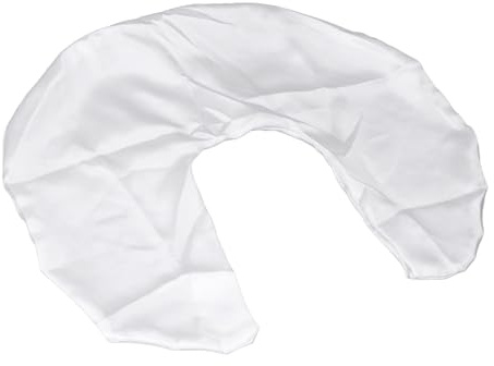 Fdit Satin Stillkissenbezug, weich, bequem, waschbar, Stillkissenbezug für Mama und Baby, hautfreundlich, geeignet für Zuhause und Reisen, Weiß (Weiß)