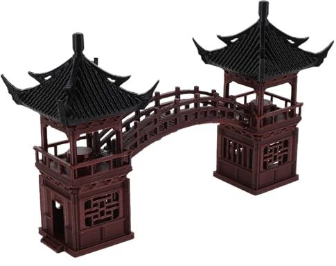 TOVINANNA Statua di Pagoda in Miniatura con Design Classico Accessori per Zen in Miniatura Decorazioni per Padiglioni da Giardino Micro-Pagoda Paesaggistica per Bonsai e Acquari