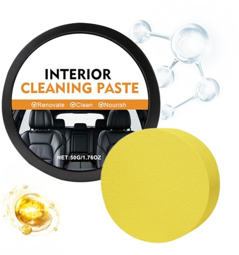 Generico Pulitore per Cruscotto Auto | Lucido Pulitore Rinnovatore,Crema Condizionante Auto 50g per Riparazione - per Camion Veicolo Berlina Scooter SUV Guarnizioni in Pelle Parabrezza Pannelli in