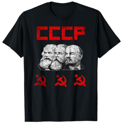 Sowjetunion Marx Engels Lenin CCCP Hammer und Sichel T-Shirt