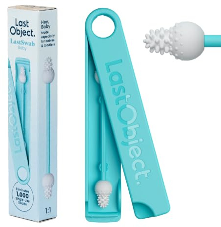Bastoncini riutilizzabili LastSwab®: alternativa sostenibile ai bastoncini usa e getta, facili da pulire e con una pratica custodia da viaggio - Turchese