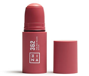 3ina MAKEUP - The No-Rules Stick 362 Rosa - Blush in Crema con Acido Ialuronico - Per Occhi, Labbra e Guance - Finitura Naturale - Vegan - Cruelty Free