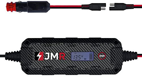 JMR Batterieladegerät für Abarth 695 124 Spider 595 Punto Pulse Fastback Alle Modelle Autobatterie Ladegerät Erhaltungsladegerät Akkuladegerät Erhaltungsgerät Wartungsgerät Lader (Kein Lithium-Modus)
