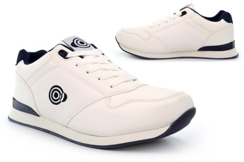 Generic Men's White Bowling Trainers, Size 9 UK