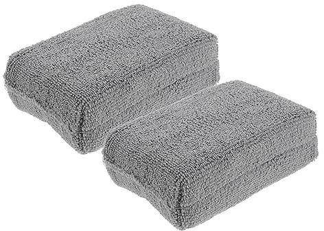 NIYANGLE Spugne 2 Pz Buffer Per Il Dettaglio Dellauto Spugnetta Per Ceretta Auto Cera Per Per La Lucidatore Cuscinetti Applicatori Per Dettagli Tampone Per Spugna Manuale Tergicristalli