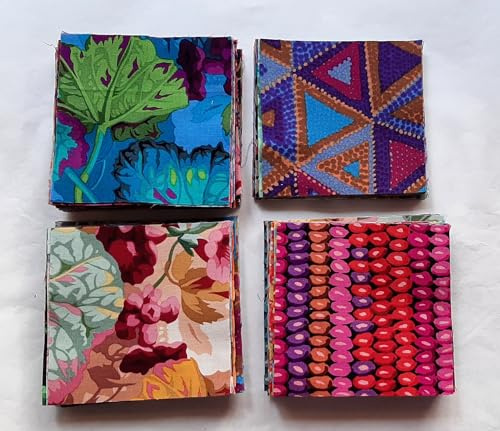 Kaffe Fassett Fabric Scraps Pack for Crumb/Scrappy Quilting 100% Cotton