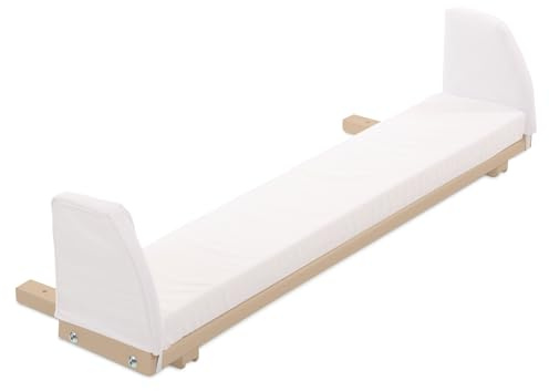 babybay Verlängerungsseite beige lackiert inkl. Matratzenergänzung weiß passend für Modell Original und Midi