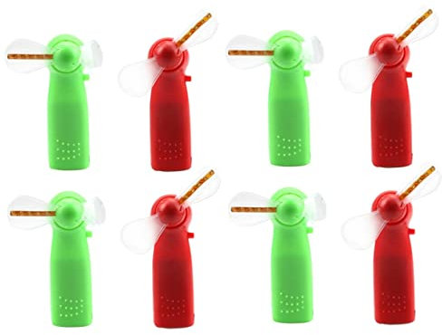 WHAMVOX 8pcs Led Mini Handheld Fan Desk Fan Usb Silent Powerful Table Cooler for Home Office Random Color
