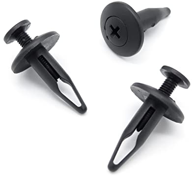 VVO Fasteners- Black Plastic Side Skirt, Sill Moulding Cover Trim Clips for Land Rover Discovery, Freelander, Range Rover Evoque, (Pack of 10)