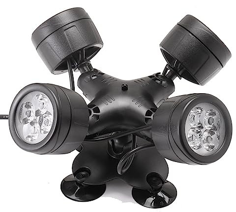 ZASCHMOY RGB-Teichbeleuchtung, LED-Farbwechsel-Unterwasserbeleuchtung, Tankbeleuchtung, Brunnenbeleuchtung (EU-Stecker)