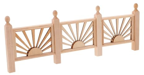 Toyvian 1 Pc Mini-Jouets pour Enfants Toys Home Decor Toys for Mini décoration de Maison de poupée applicateur d'herbe Statique Voiture Mini Balustrade Mini-clôture en Bois