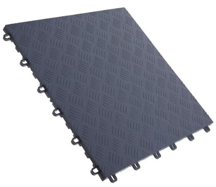 BAZEITFLOW Garage Floor Covering Tiles Modular Drainage Mats Non-slip Design for Basements and Gardens