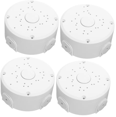 Didiseaon 4pcs External Junction Box for Cctv Dome Camera Sturdy Ceiling-mounted Cable Cover for Indoor Outdoor Use Conceals Wiring for Neat Installation