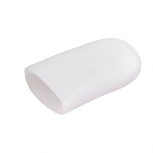 Whakano 10 Stück Großer Zeh Zehenkappen Silikon Zehenschutz Zehen und Finger,Zehenschoner Wiederverwendbar Fingerschutz,für Kissen Mais,Blasen,Schwielen,Hammerzehen,Zehenschmerzen,Weiß,L