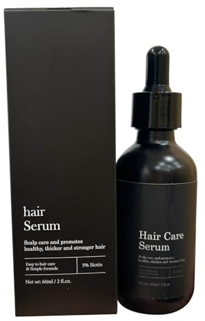 Haarpflege Serum mit Biotin 5% & Ginseng, Haarserum gegen Haarausfall für Kopfhautpflege, Unterstützt die Haarelastizität und verleiht Glanz, schnell absorbiert, für alle Haartypen (1 PCS)