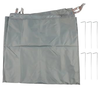 EpheyFIF Sechseckige Zeltplane, wasserdicht, sechseckig, Bodenplane für Camping/Wandern/Picknick, Rucksackreisen mit Bodennägeln