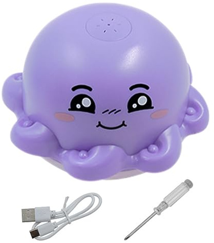 Bagiaope Juguete para la Bañera, Recargable con Luz LED, Juguete para Bañera Y Piscina con Pulverizador De Agua, para Piscina Playa Parque Viajes Jardín de Infancia Niños y Niñas
