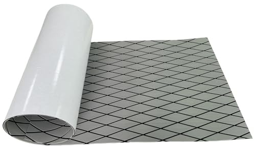 Pavimento Galleggiante Sea Deck - Tappetino Marino Autoadesivo 240x45 cm, Schiuma EVA Antiscivolo, Spessore 6 mm | Pavimentazione per barche, yacht, kayak, tavole da surf, camper, postazione di guida,