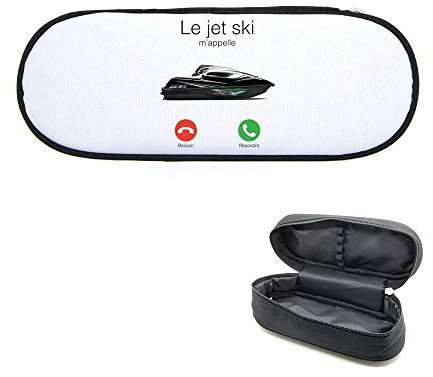 Federmäppchen, bedruckt, Jet Ski, Arm mich App, Aufdruck