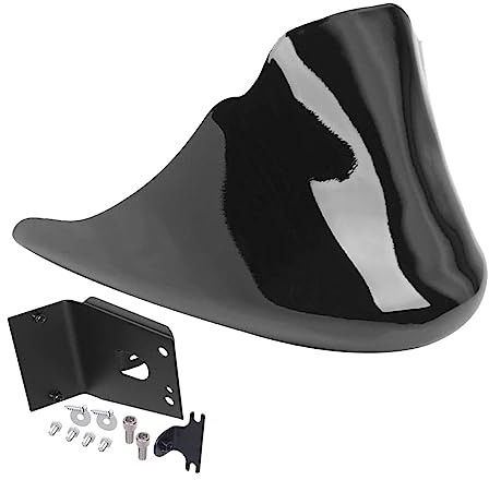 Riloer 1x Carénage de protection avant inférieur noir, déflecteur d'air compatible avec Harley Sportster 1200 883 Iron XL 2004-2020, noir brillant