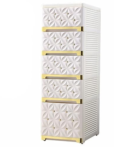 Hoher Eckschrank, Bauernschrank mit Schubladen und Rollen, platzsparend für Küche, Bad, Wohnzimmer, Waschküche, Schlafzimmer