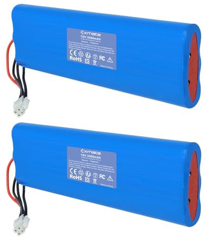 2X Exmate 18V NiMH 3500mAh Akku kompatibel mit Husqvarna Automower 210AC, 210C, 220AC, 230ACX, 260ACX, G2 (2004-2006), Husqvarna Automower SH