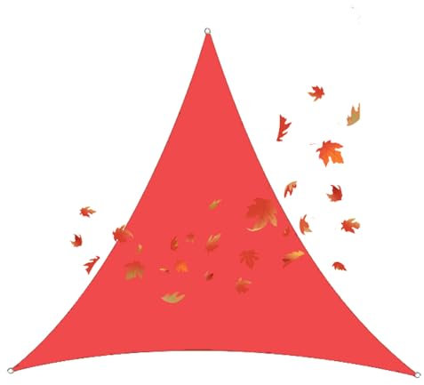 HUJZJY Tenda a Vela Impermeabile Triangolare 6x6x6m, Vela Ombreggiante Impermeabile Triangolare, Vela Ombreggiante Parasole Protezione Raggi UV per Esterno Giardino Terrazza