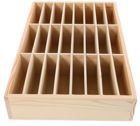 Handy Aufbewahrungsbox aus Holz - Smartphone Organizer mit Fächern | Für Klassenzimmer, Büro und Schreibtisch, erleichtert die übersichtliche Aufbewahrung mehrerer Geräte