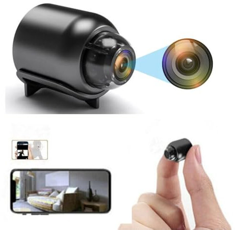 BSLVWG Mini Kamera,1080P WiFi versteckte Kamera geheime Kameras Mini Baby Home Security Micro Kleine Monitor Videokamera mit Bewegungserkennung App Steuerung
