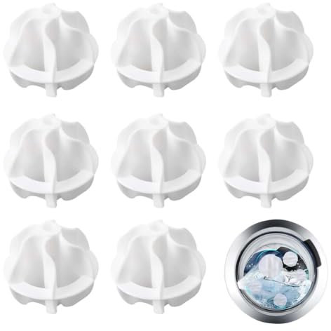 8 Stück waschbälle für daunenjacken, Wiederverwendbare trocknerbälle für daunenjacken,Trocknerbälle, Waschbälle für Daunenjacken, Waschball für Waschmaschine,trocknerbälle,waschbälle