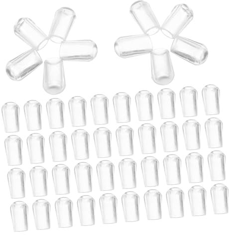 GETAJGHSD 100pièces Lot De Embouts De Cintre Cache-filetage Capuchons Extrémité De Crochet Pour Suspension Et Fixation Ustensiles De Cuisine Et Outils De Rangement