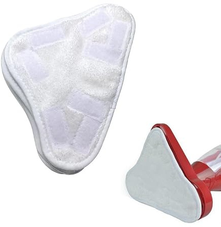 2 pcs Washable Microfibre Head Steam Mop Floor Pads Compatible with Thane H20 H2O H2OX5 White Microfibre Head Floor Cleaning mop
