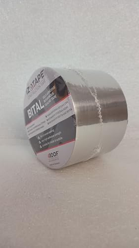 4ROOF Bitumenband IZOTAPE BITAL 100mm (10m) – Aluminium – Dichtungen für Dächer, Rinnen und Konstruktionen