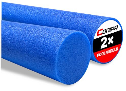 Conipa® - 2 x Schwimmnudeln im Set (160 x 7 cm) Kinder & Erwachsene (aus Schaumstoff) - Poolnudel & Pool-Spielzeug Set ab 3-10 Jahre (Made IN Europe) - Pool Wassernudel & Pool-Nudel