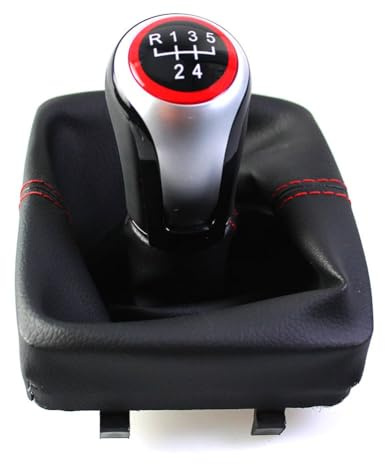 Aprilsunnyzone Stilvoller Schaltknauf und Sockel für Polo für 9N für 9N2 2002 2009 für ein sportliches und elegantes Interieur-Upgrade