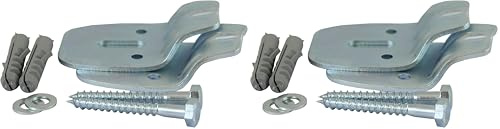 TIMCO CBK Cloakroom Basin Fixing Kit - Silver (Pack of 2)