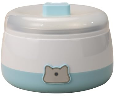 Yogurtera, Capacidad de 1 L, Fácil de Usar, Compacto y Portátil, Adecuado para Yogur Casero, Vino de Arroz y Natto(Silver)