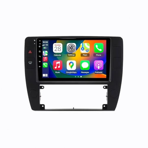 Carplay Display für VW Passat B5 2000-2005 Touch Display mit Navi, Bluetooth, GPS, WiFi, Am/Fm/RDS, Airplay, Super Link, GPS Navigation, 4 Kern 1G+16G