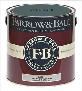 Farrow & Ball ESTATE EMULSION 289 INCHYRA BLUE 2.5L*MIXED TO ORDER-NON RETURNABLE