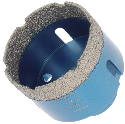 PRODIAMANT® M14 Diamant Fliesenbohrer 60 mm [TROCKENBOHRER] - Diamantbohrer für Fliesen, Keramik & Naturstein - Diamantbohrkrone für Feinsteinzeug - Fliesenbohrer für Winkelschleifer - Premiumqualität