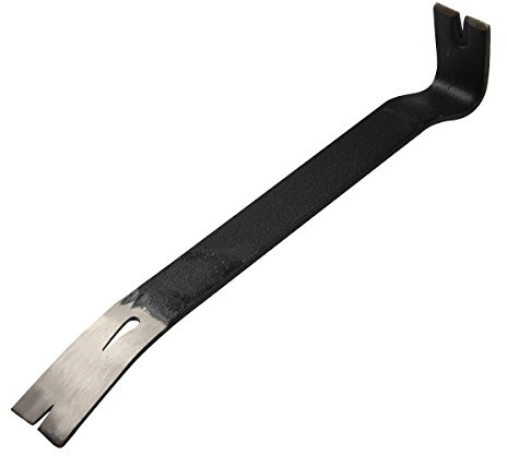 KSEIBI 285150 Hand Wonder Crow Bar Tool, Steel Nail Puller Paint Lid Lifter Trim Small Flat Pry Bar 15 inch for Prying, Scraping, Lifting, Pulling, Utility Claw Wonderbar