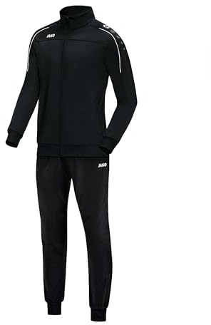 JAKO Unisex Kinder Trainingsanzug Polyester Classico, Schwarz, 164