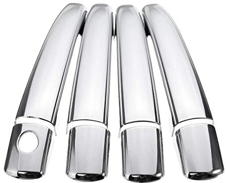 Viviance 8 PCS Autozubehör Chromleiste Türgriff Abdeckung Fall kompatibel mit Peugeot 08-10 207 308 407 kompatibel mit Citroen C4 C6 C4 Picasso