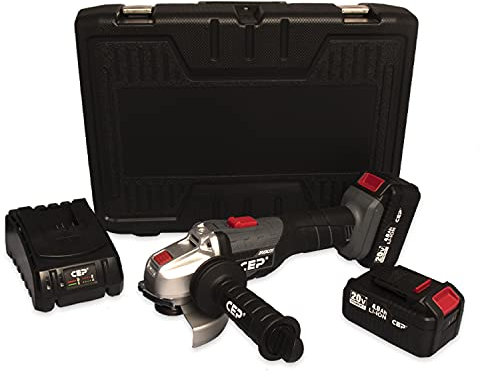 Smerigliatrice angolare a batteria CEP ML-CAG10 Valigetta con due batterie 18V 4.0 Ah con caricatore